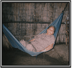 Kim and Anh's grandmother in her house, Summer 1999