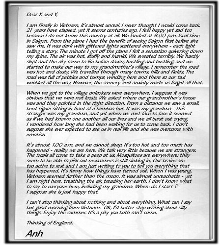 Dear X and Y,