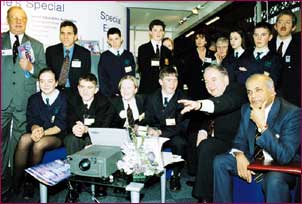 Pupils from Hampton Community College and Teddington School