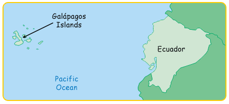 map showing the Galpagos Islands