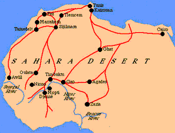 Map of the Sahara