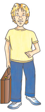 harry with suitcase