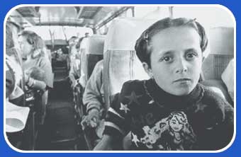 young refugee on her own