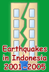 Earthquakes in Indonesia 2001-2005