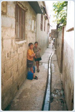 Palestinian children in Nahr el Bared refugee camp, north Lebanon.