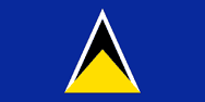 The flag of St Lucia