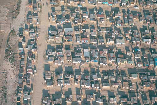 areal view of cape town